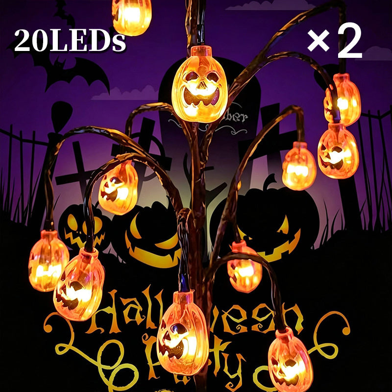 🎃🦇 50% OFF!👻Waterproof Halloween Pumpkin Solar Branch Lights