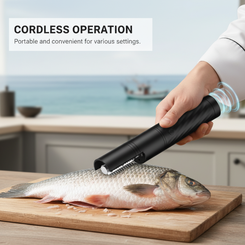 🐟 50% OFF NOW! ⚡ Rechargeable Fish Scaler – Fast Scaling, Skin-Friendly & Waterproof – One-Touch Operation with Non-Slip Grip 🔪