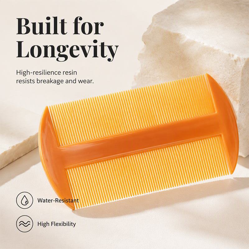 🎉 2026 Sale — Over 22,700 Sold!🦴 Double‑Sided Fine Tooth Lice Comb – Gentle ✨