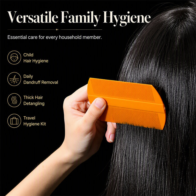 🎉 2026 Sale — Over 22,700 Sold!🦴 Double‑Sided Fine Tooth Lice Comb – Gentle ✨
