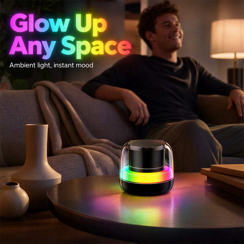 Portable Bluetooth Speaker with RGB Light