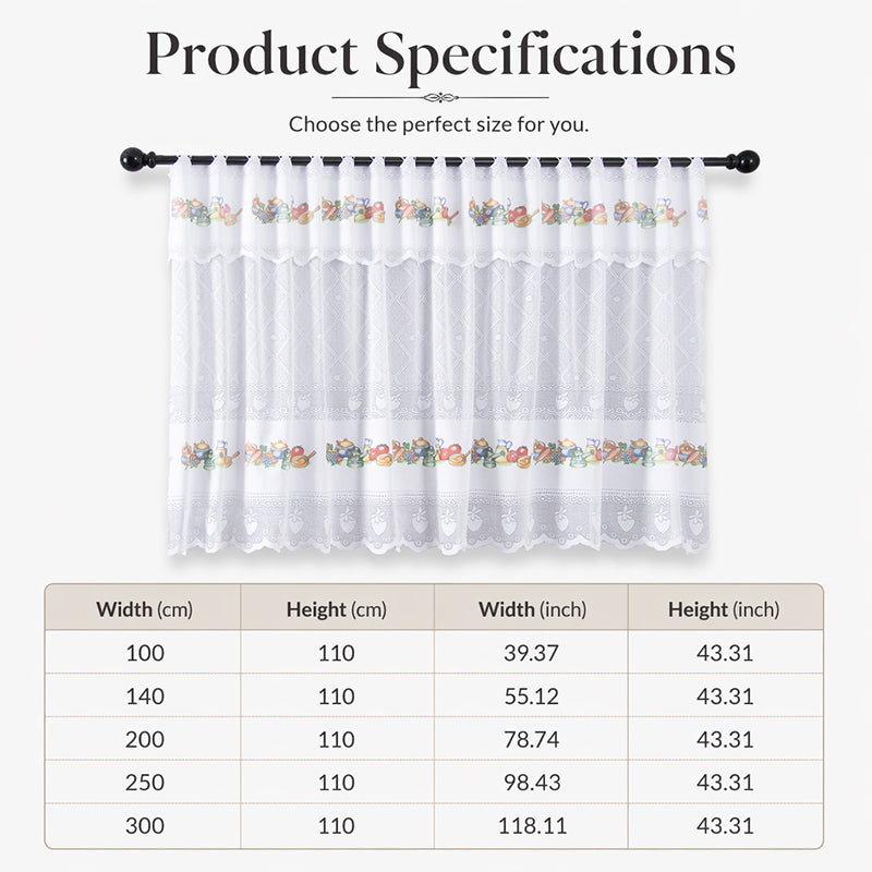 ✨ Time‑Limited Offer ⚡Retro Lace Short Kitchen Curtain