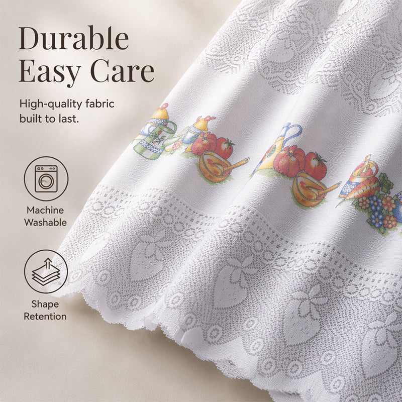 ✨ Time‑Limited Offer ⚡Retro Lace Short Kitchen Curtain