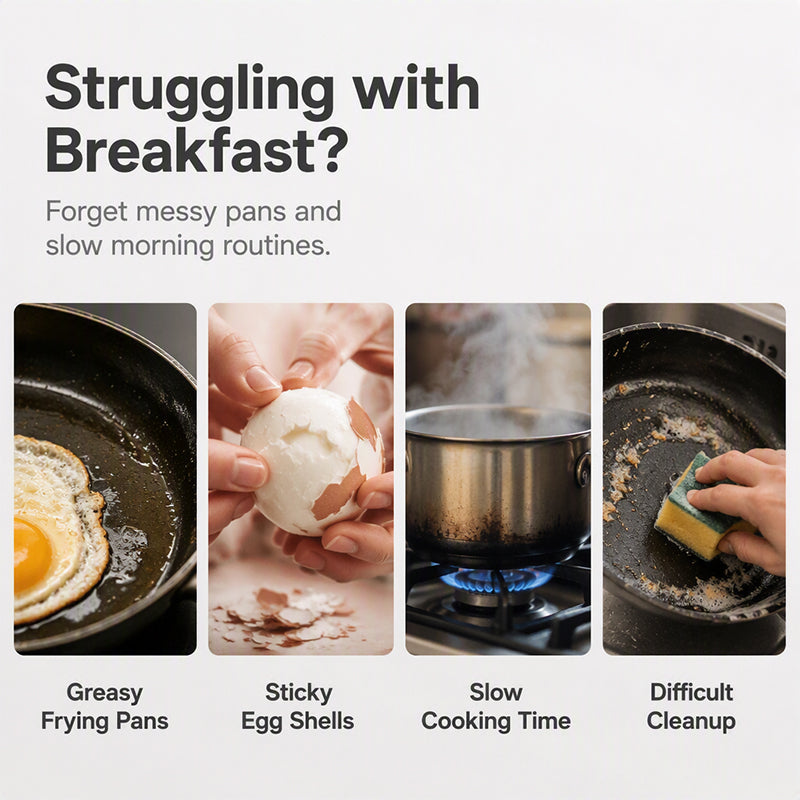 🥳2026 HOT SALE🥳💞50K+ SOLD! 🥚✨ 50% OFF + BUY 1 GET 1 FREE! Dual Cavity Microwave Egg Poacher – Quick oil‑free cooking, food‑grade PP & versatile. Perfect for busy mornings – healthy breakfast in minutes! ⚡🍳