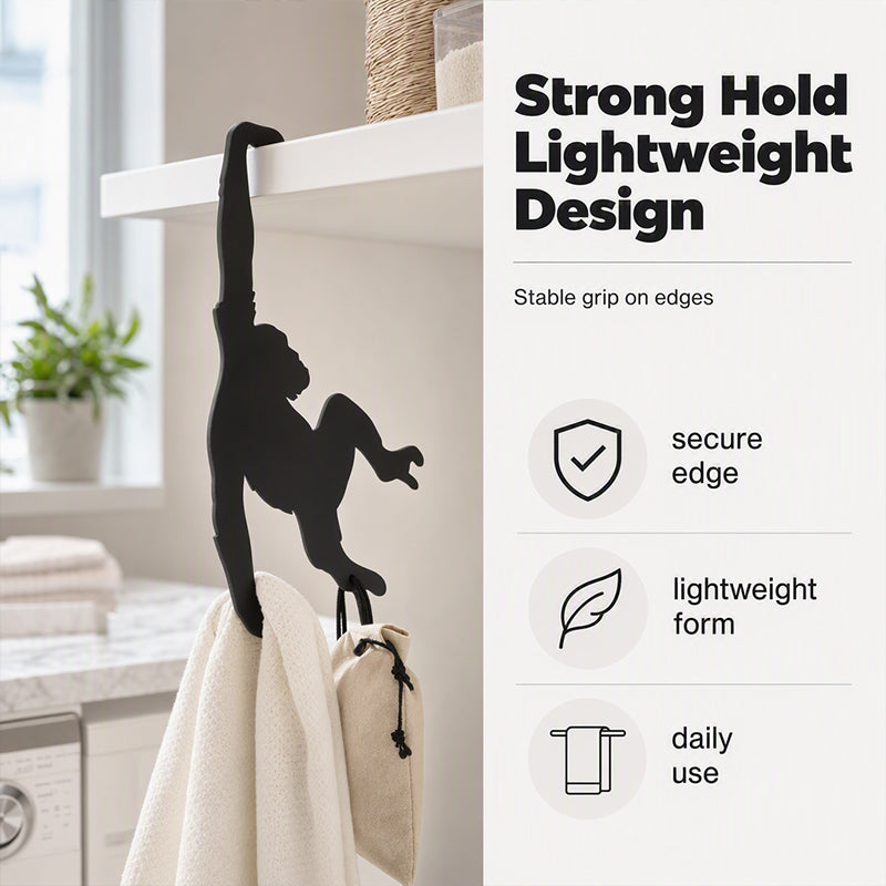 🍌😄 LIMITED TIME 50% OFF! 🪩Monkey Shaped Banana Hook – Hang Fruit, Keys & Bags with Playful Storage Personality