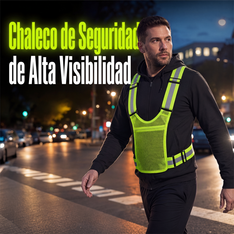 🦺✨ High-Visibility Reflective Vest – Practical Pocket, Comfortable Fit, and Total Safety for Day and Night Running 🌙🏃‍♂️