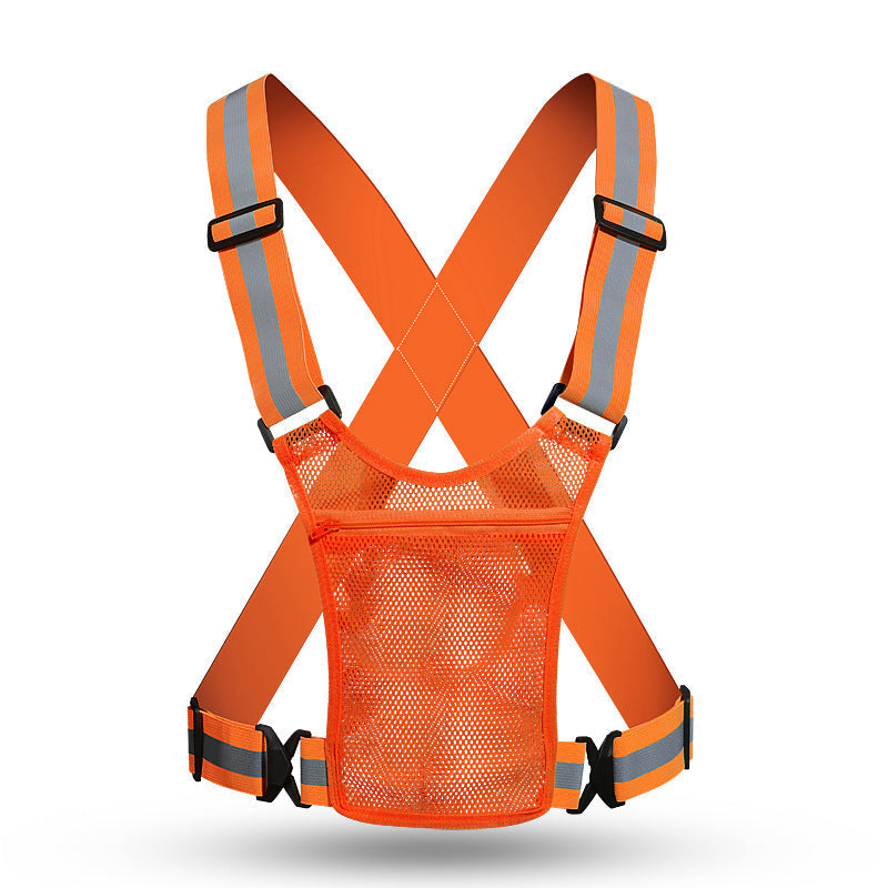 🦺✨ High-Visibility Reflective Vest – Practical Pocket, Comfortable Fit, and Total Safety for Day and Night Running 🌙🏃‍♂️