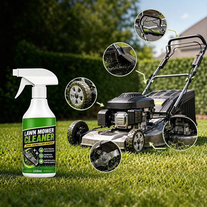 🔥 Fast Acting Lawn Mower Cleaner Spray – Foaming Formula Dissolves Grease & Grass – Ideal for Metal, Plastic & Painted Parts 🌿🛠️