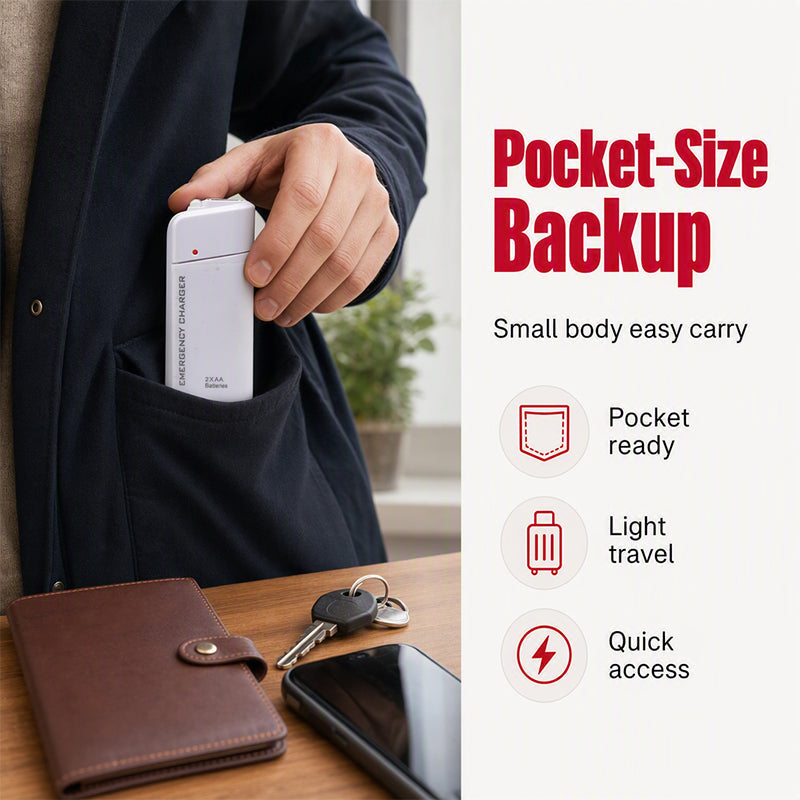 ⏳🔥LIMITED-TIME 50% OFF! ⏰🔋 Phone dead and no outlet in sight? This little charger runs on AA batteries — anywhere, anytime, no wall plug needed. ✨