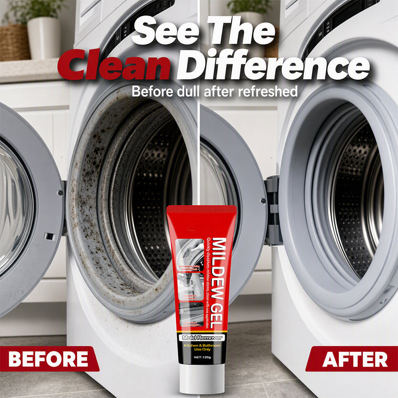 🔥50% OFF! Powerful Mold Stain Remover Gel – Clings to Tile, Grout & Seals, No Scrub, Just Apply, Wait & Wipe! 🧽✨