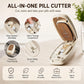 💊 LIMITED TIME 50% OFF! 🌟 Portable Pill Cutter Splitter – Precise Quartering Control, Travel-Ready Design & Safer Covered Blade ✂️✨