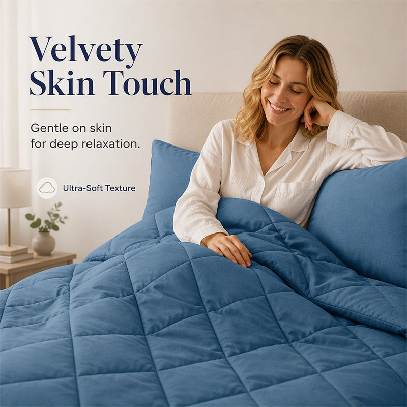 🛏️ Brushed Microfiber Comforter Set: Diamond Quilting, Moisture-Wicking, All-Season, 2 Pillowcases