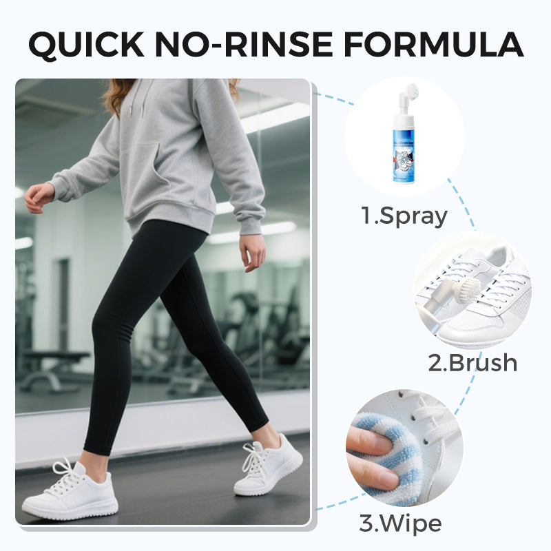 Portable Sneaker Foam Cleaner with Integrated Brush