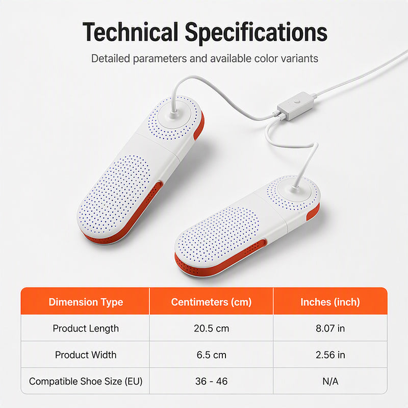 Retractable Electric Shoe Dryer with UV Sterilization