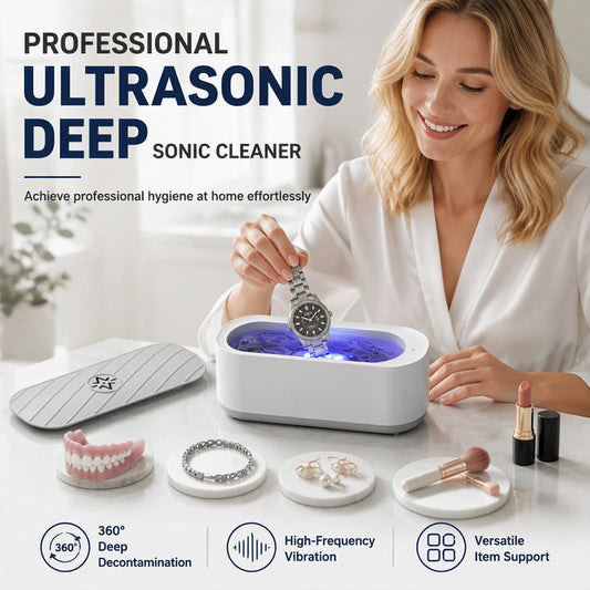 🎁Multifunctional Ultrasonic Cleaner for Jewelry, Watches & Dentures, 3W Cordless Deep Cleaning