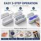 🎁Multifunctional Ultrasonic Cleaner for Jewelry, Watches & Dentures, 3W Cordless Deep Cleaning