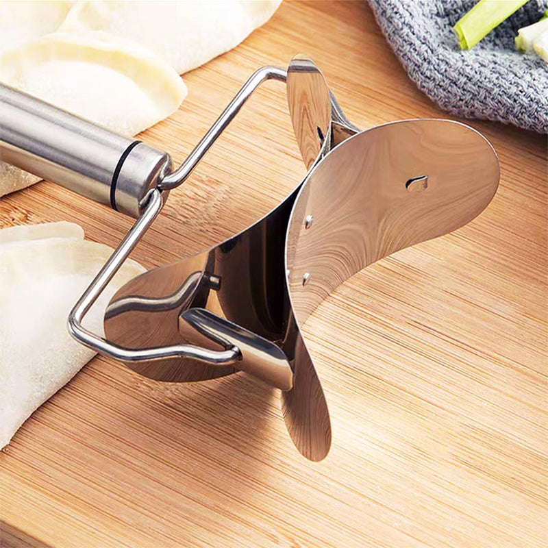 🔥 Stainless Steel Dumpling Wrapper Cutter – Sharp Precision Blade, Multi-Pastry Use & Easy Clean – Homemade Dumplings in Seconds ✨