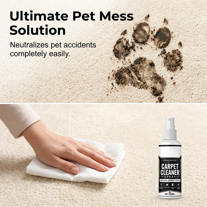 📢📢50% OFF!!🧼✨ Deep-cleaning carpet spray – removes stubborn stains and neutralizes odors instantly!