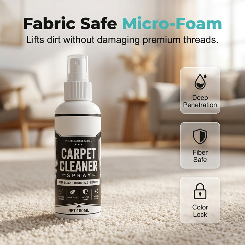 📢📢50% OFF!!🧼✨ Deep-cleaning carpet spray – removes stubborn stains and neutralizes odors instantly!