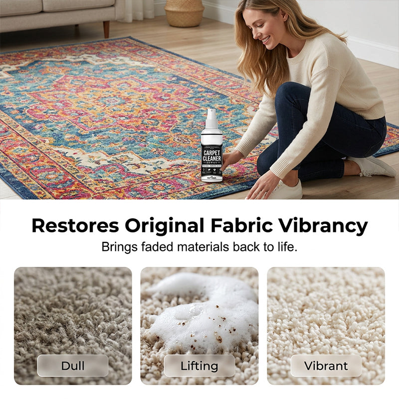 📢📢50% OFF!!🧼✨ Deep-cleaning carpet spray – removes stubborn stains and neutralizes odors instantly!