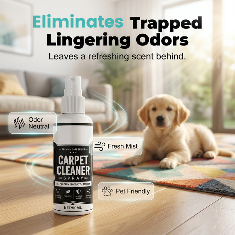 📢📢50% OFF!!🧼✨ Deep-cleaning carpet spray – removes stubborn stains and neutralizes odors instantly!