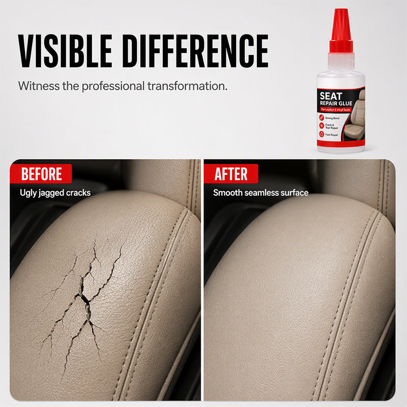 🚗Buy 2 Get 1 Free! Quick Dry Car Seat Leather Repair Glue‑ Precision Nozzle Vinyl & Leather Adhesive, Permanent Bond Repair Glue for Car Seats, Sofas & Leather Furnitures
