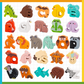 🔤 26-Piece Wooden Letter & Animal Matching Toy – Hands-On Alphabet Mastery, Vibrant Animal Illustrations & Child-Safe Design – Learning Made Fun ✨