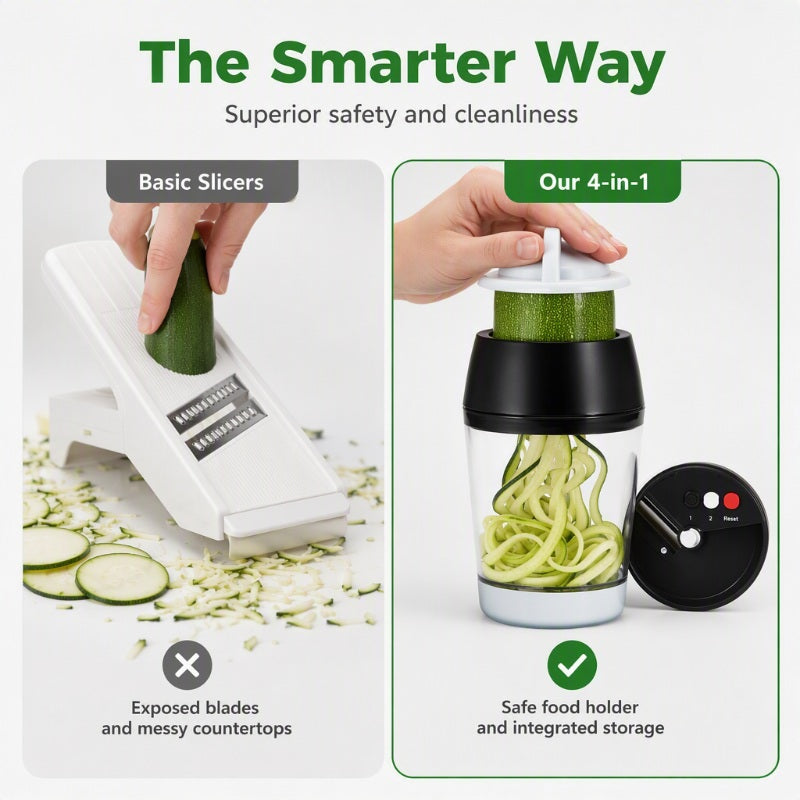 Handheld Vegetable Spiralizer Slicer