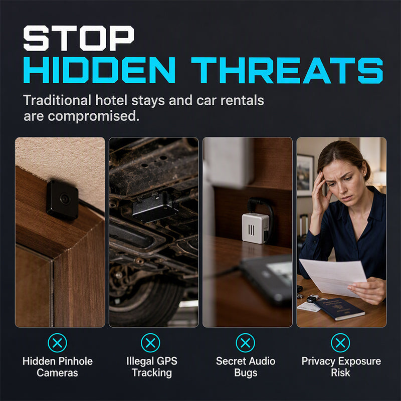 🔍🛡️ T19 Hidden Camera Detector – 6-in-1, RF, GPS, Bug Finder – Privacy Shield! 💪
