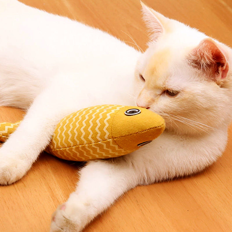 Pluche Viskatmunt Kattenspeelgoed