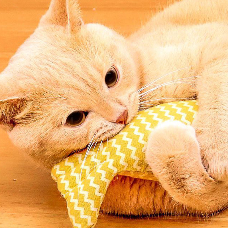 Pluche Viskatmunt Kattenspeelgoed