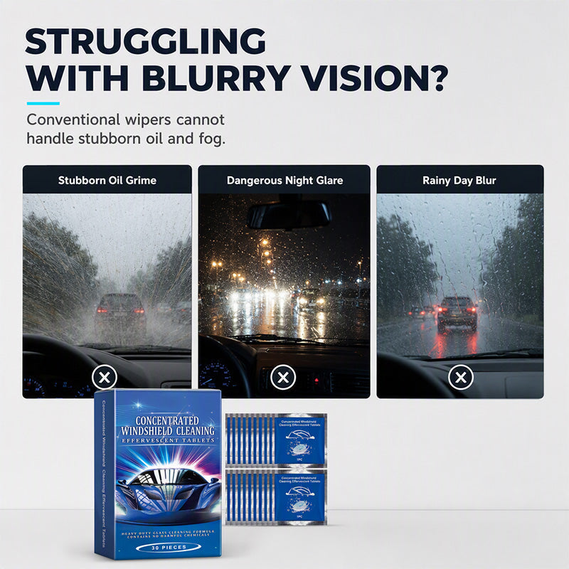 ⏰Car Windshield Cleaning Effervescent Tablets