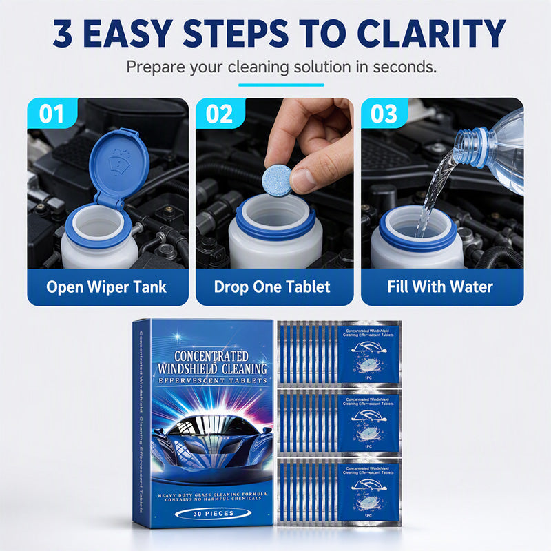 ⏰Car Windshield Cleaning Effervescent Tablets