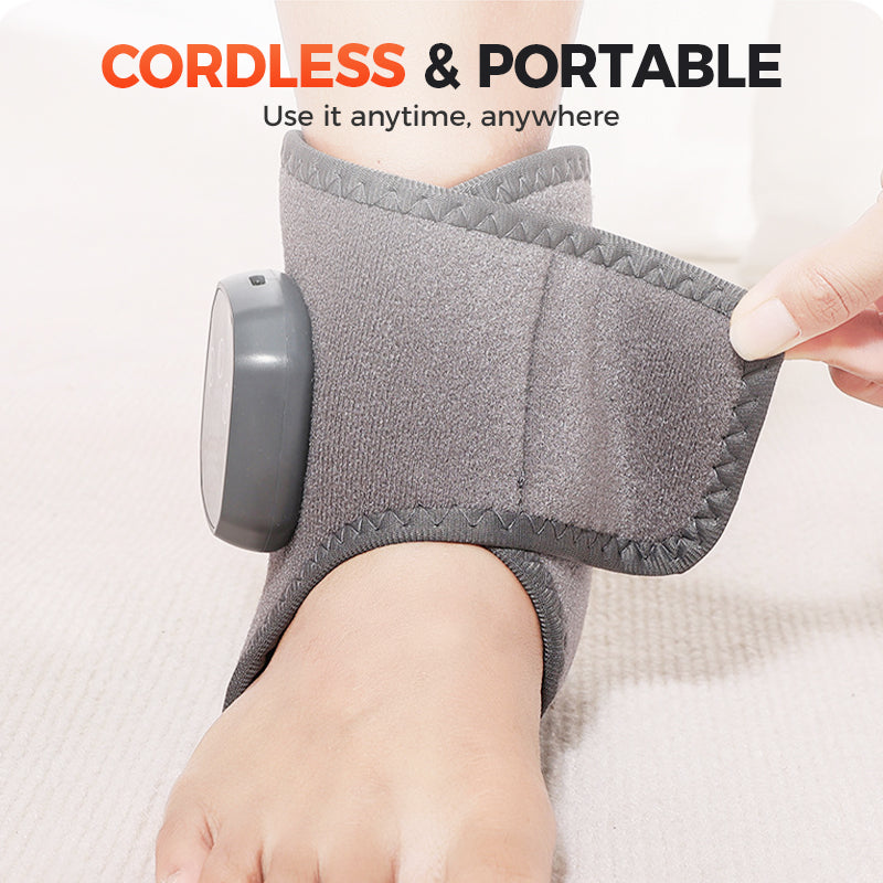Portable Ankle Massager with Heat & Vibration
