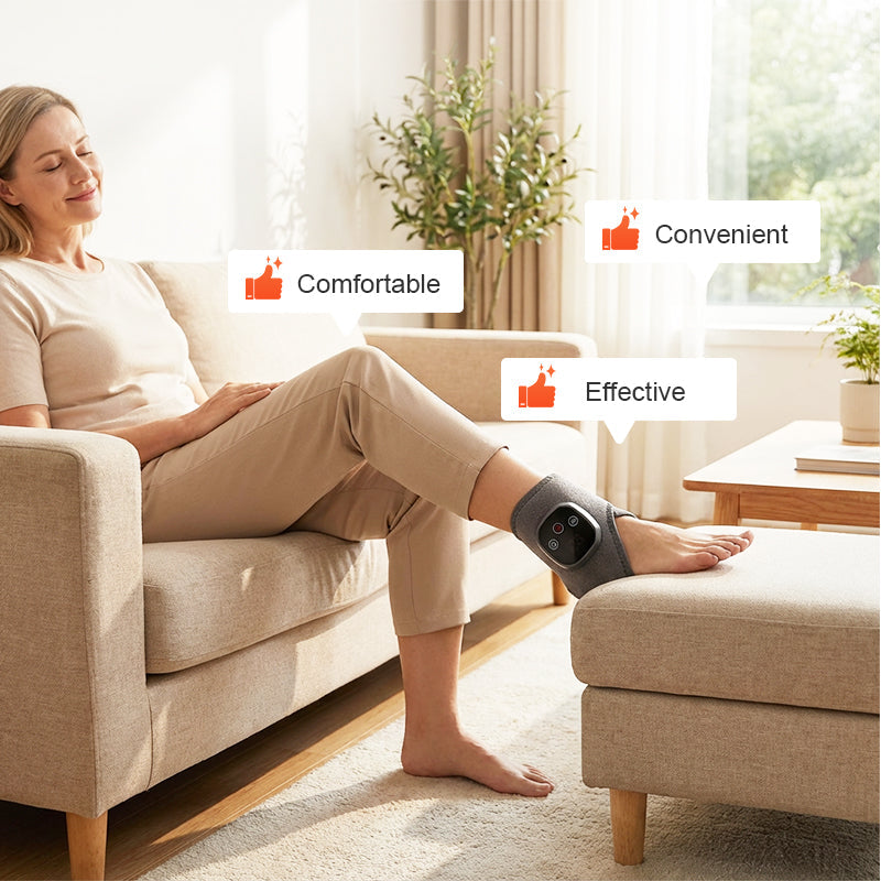 Portable Ankle Massager with Heat & Vibration