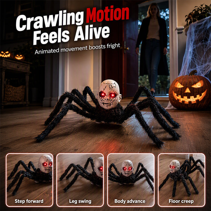 Halloween Sound Activated Crawling Spider