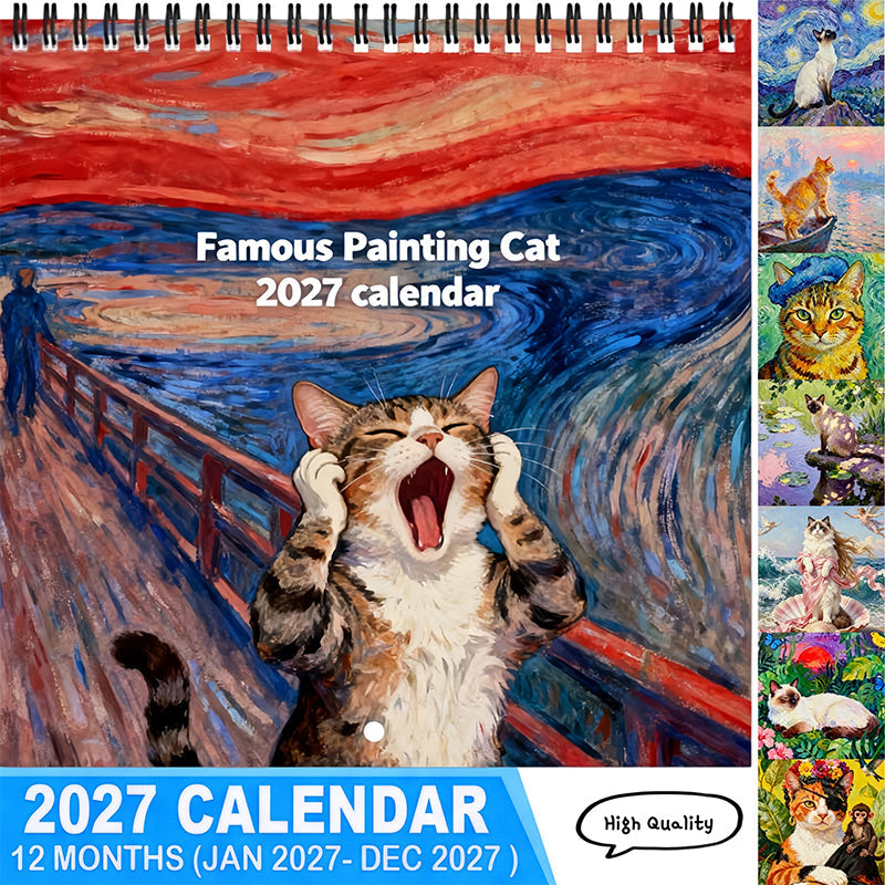 💥New Product 50% Off🎁🐱2027 Funny Cat Meme Calendar 📆🌟