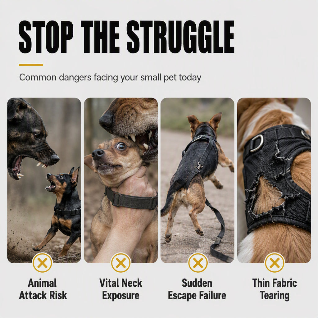 🐕 LIMITED‑TIME 50% OFF! 🛡️ Tactical Dog Harness with Protective Spikes – Safe, Controllable, Breathable ✨