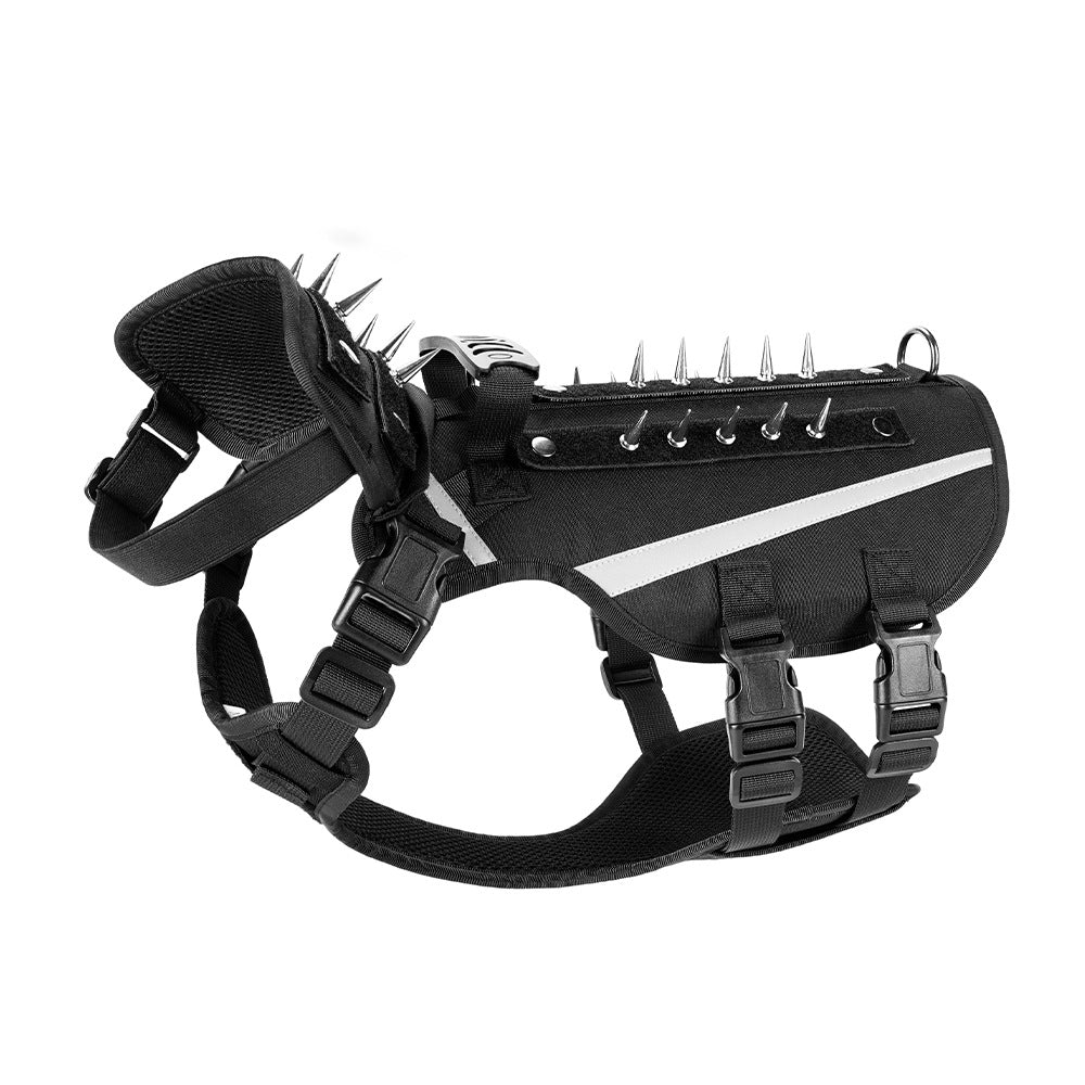 🐕 LIMITED‑TIME 50% OFF! 🛡️ Tactical Dog Harness with Protective Spikes – Safe, Controllable, Breathable ✨
