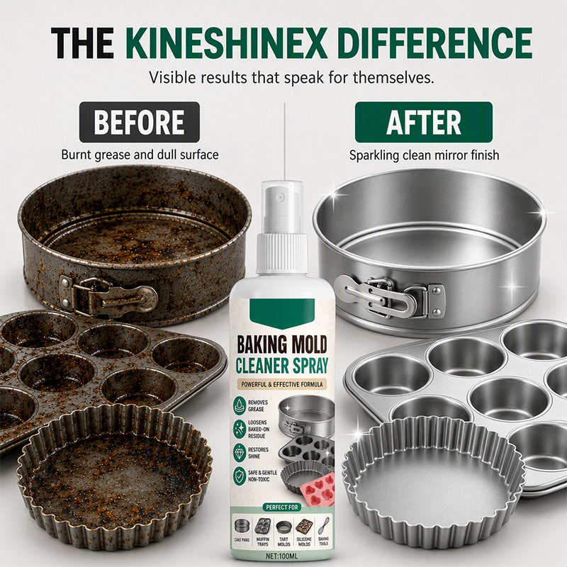 🧴 50% OFF! ✨ Gentle Formula Baking Mold Cleaner Spray – Easy Grease Removal, Less Scrubbing & Non-Abrasive on Bakeware – Clean Kitchen Tools Effortlessly 🍳