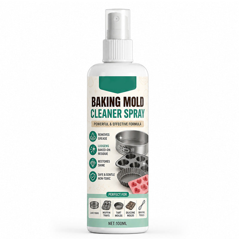 🧴 50% OFF! ✨ Gentle Formula Baking Mold Cleaner Spray – Easy Grease Removal, Less Scrubbing & Non-Abrasive on Bakeware – Clean Kitchen Tools Effortlessly 🍳