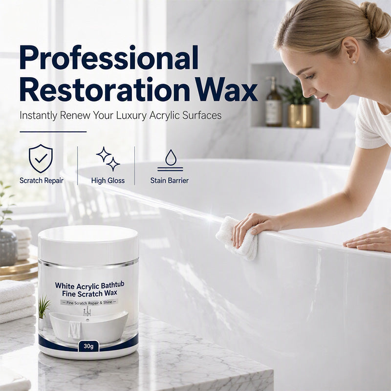 White Acrylic Bathtub Fine Scratch Repair Wax