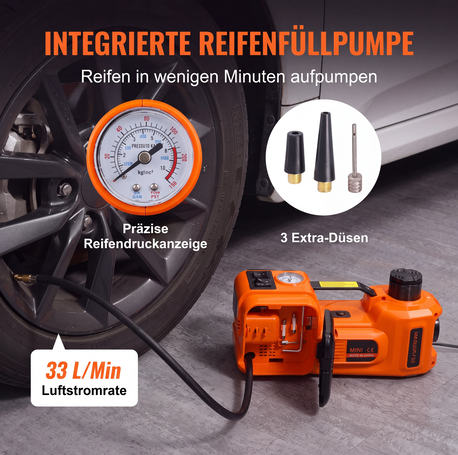 📢📢50% OFF!! ⏰🚗 Essential car repair tools 🛠️ – 12V electric-hydraulic car jack repair kit
