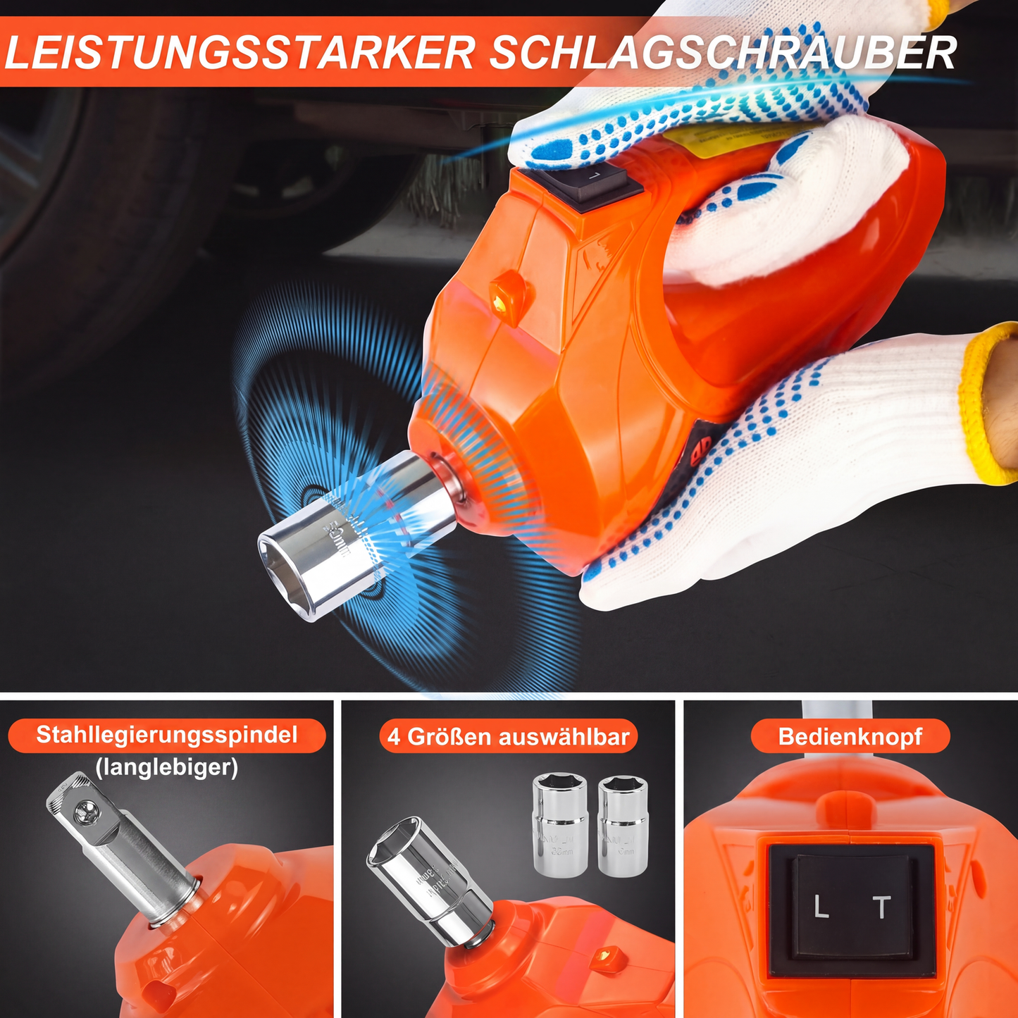 📢📢50% OFF!! ⏰🚗 Essential car repair tools 🛠️ – 12V electric-hydraulic car jack repair kit