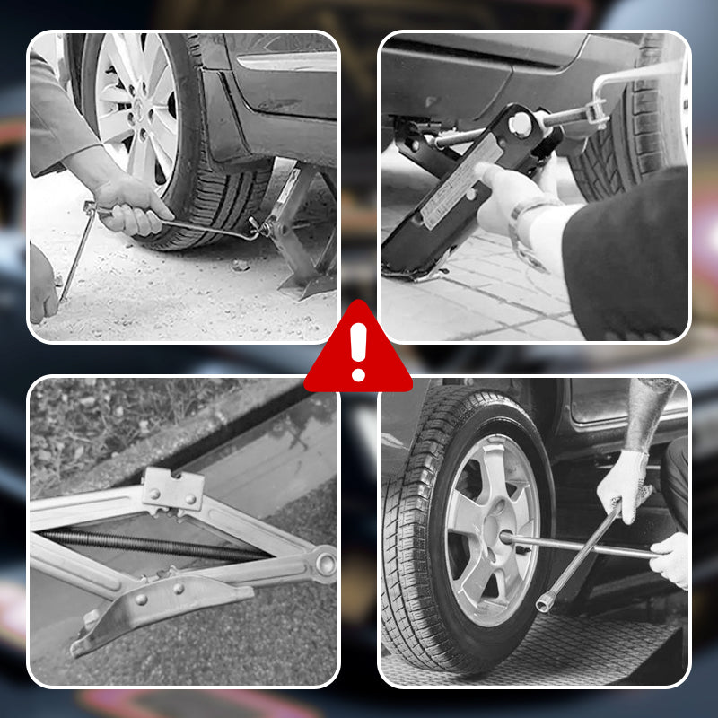📢📢50% OFF!! ⏰🚗 Essential car repair tools 🛠️ – 12V electric-hydraulic car jack repair kit