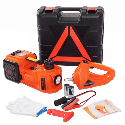 📢📢50% OFF!! ⏰🚗 Essential car repair tools 🛠️ – 12V electric-hydraulic car jack repair kit