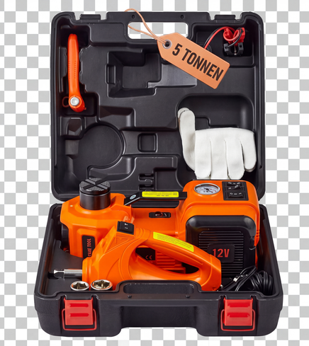 📢📢50% OFF!! ⏰🚗 Essential car repair tools 🛠️ – 12V electric-hydraulic car jack repair kit