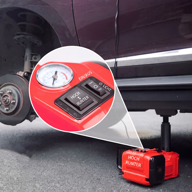 📢📢50% OFF!! ⏰🚗 Essential car repair tools 🛠️ – 12V electric-hydraulic car jack repair kit