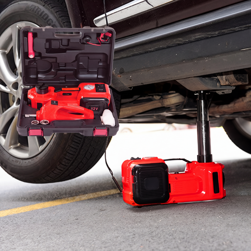 📢📢50% OFF!! ⏰🚗 Essential car repair tools 🛠️ – 12V electric-hydraulic car jack repair kit