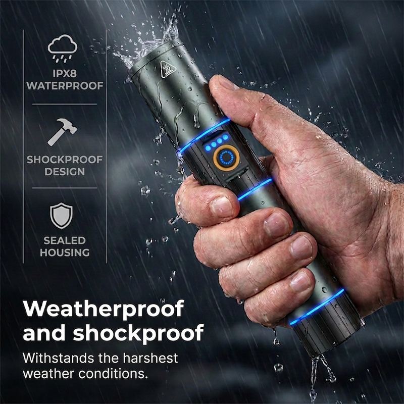 🎁2026 New Arrivals 50% OFF💥Ultra-Bright Tactical Flashlight with Zoom Function – Rugged, Waterproof, Rechargeable 🏕️